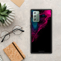 Thumbnail for Watercolor Pink Black - Samsung Galaxy Note 20 θήκη