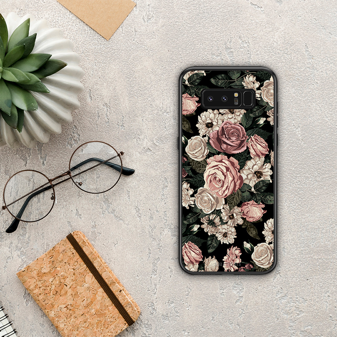Flower Wild Roses - Samsung Galaxy Note 8 θήκη