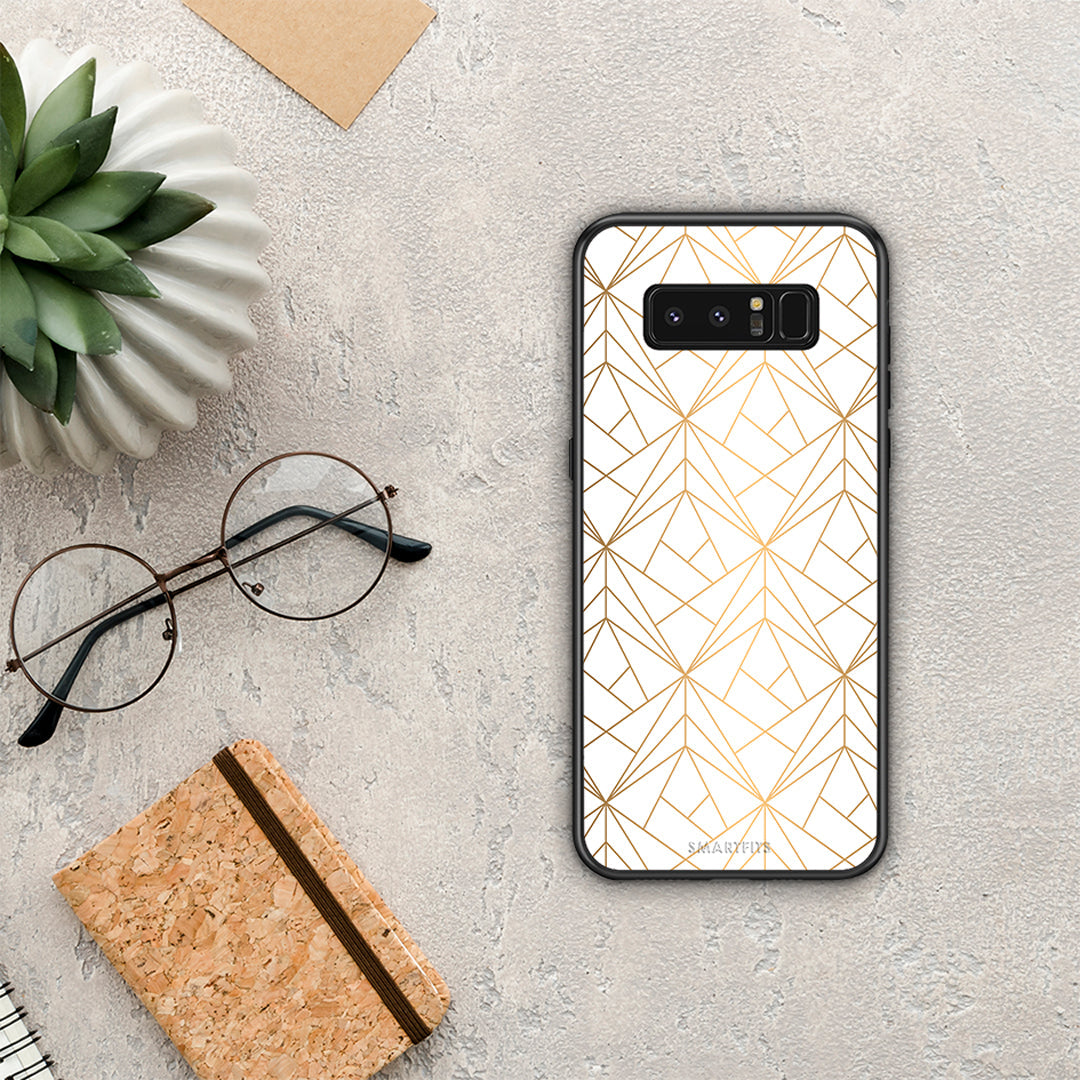 Geometric Luxury White - Samsung Galaxy Note 8 θήκη