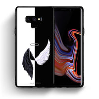Thumbnail for Θήκη Samsung Note 9 Angels Demons από τη Smartfits με σχέδιο στο πίσω μέρος και μαύρο περίβλημα | Samsung Note 9 Angels Demons case with colorful back and black bezels