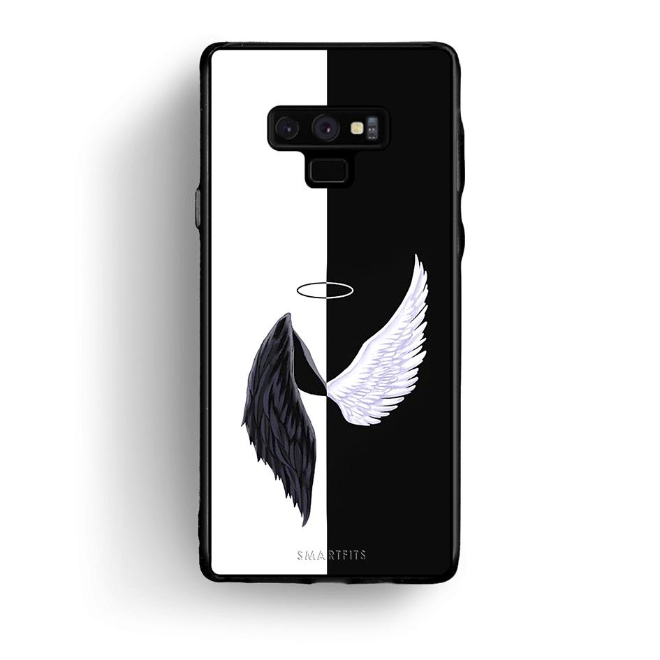 samsung note 9 Angels Demons θήκη από τη Smartfits με σχέδιο στο πίσω μέρος και μαύρο περίβλημα | Smartphone case with colorful back and black bezels by Smartfits