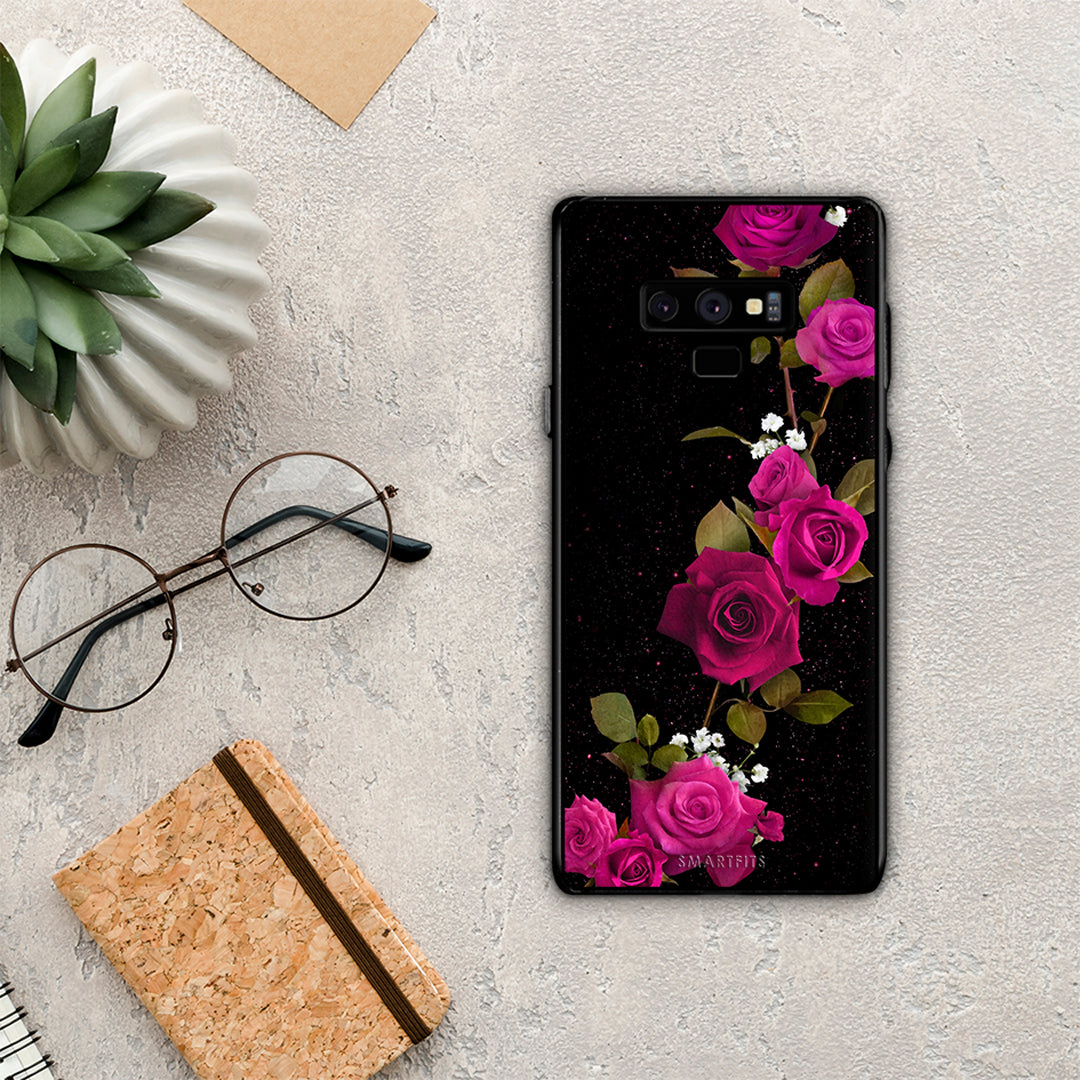 Flower Red Roses - Samsung Galaxy Note 9 θήκη