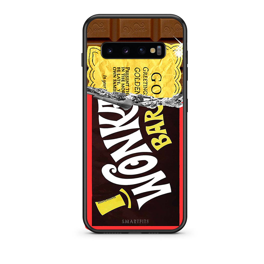 samsung s10 Golden Ticket θήκη από τη Smartfits με σχέδιο στο πίσω μέρος και μαύρο περίβλημα | Smartphone case with colorful back and black bezels by Smartfits