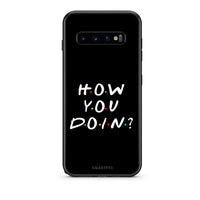 Thumbnail for samsung s10 plus How You Doin θήκη από τη Smartfits με σχέδιο στο πίσω μέρος και μαύρο περίβλημα | Smartphone case with colorful back and black bezels by Smartfits