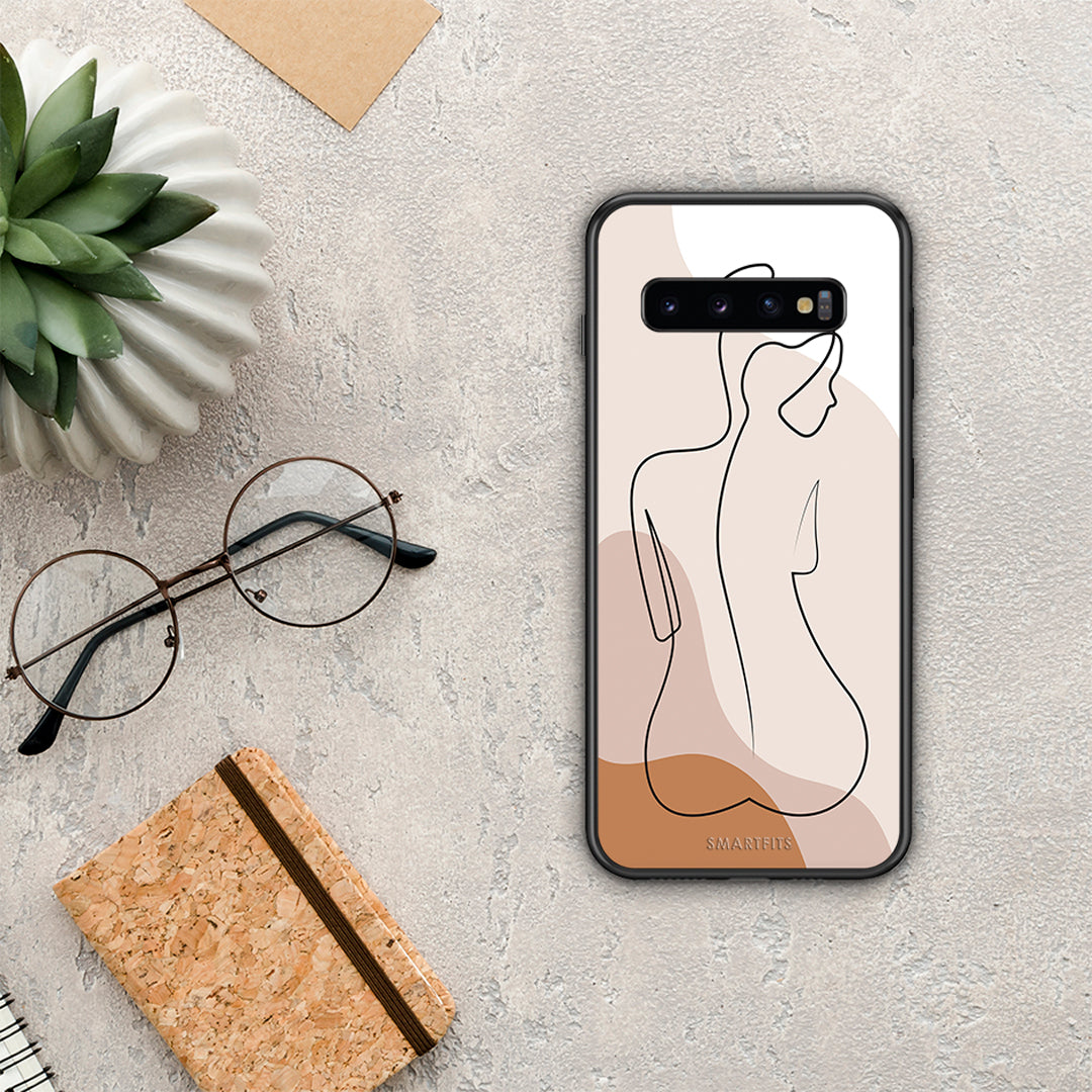 LineArt Woman - Samsung Galaxy S10+ θήκη