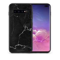 Thumbnail for Θήκη Samsung S10+ Marble Black από τη Smartfits με σχέδιο στο πίσω μέρος και μαύρο περίβλημα | Samsung S10+ Marble Black case with colorful back and black bezels