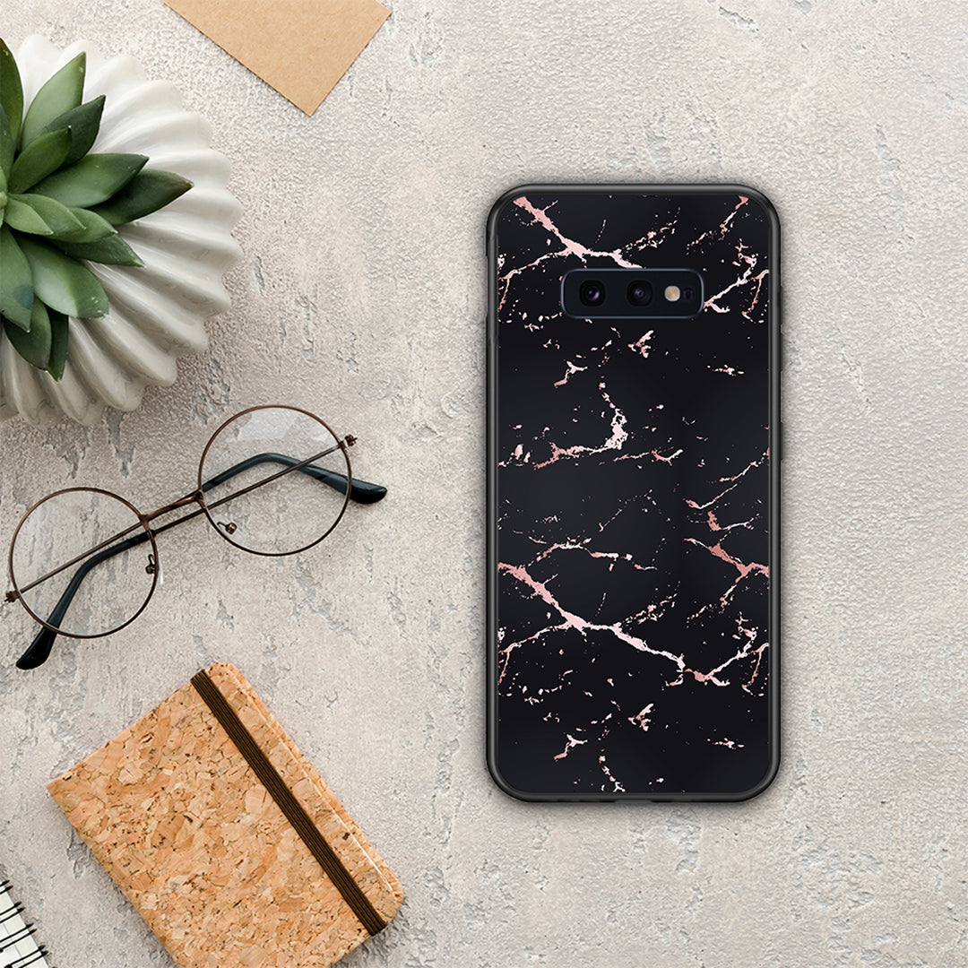 Marble Black Rosegold - Samsung Galaxy S10e θήκη