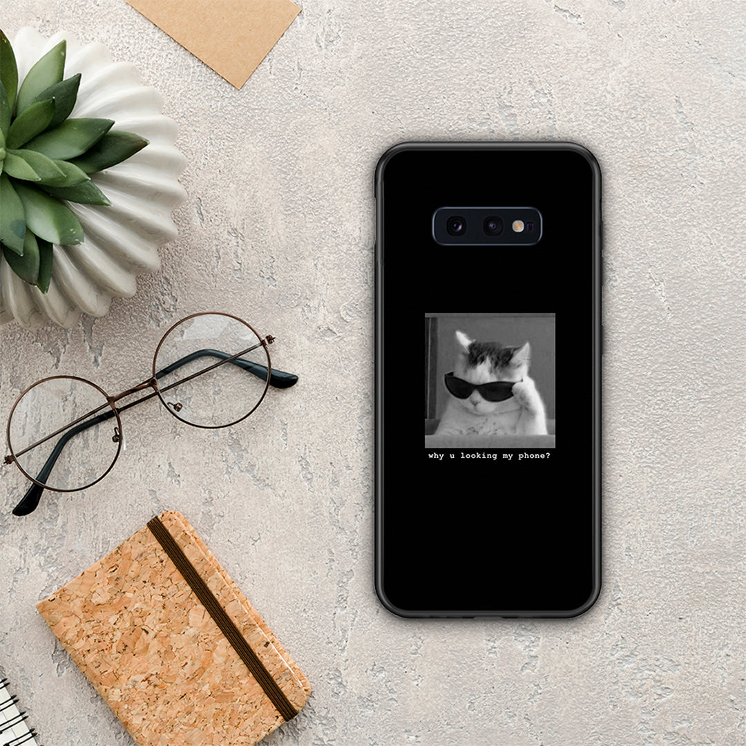 Meme Cat - Samsung Galaxy S10e θήκη