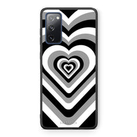 Thumbnail for Θήκη Samsung S20 FE Black Hearts από τη Smartfits με σχέδιο στο πίσω μέρος και μαύρο περίβλημα | Samsung S20 FE Black Hearts case with colorful back and black bezels