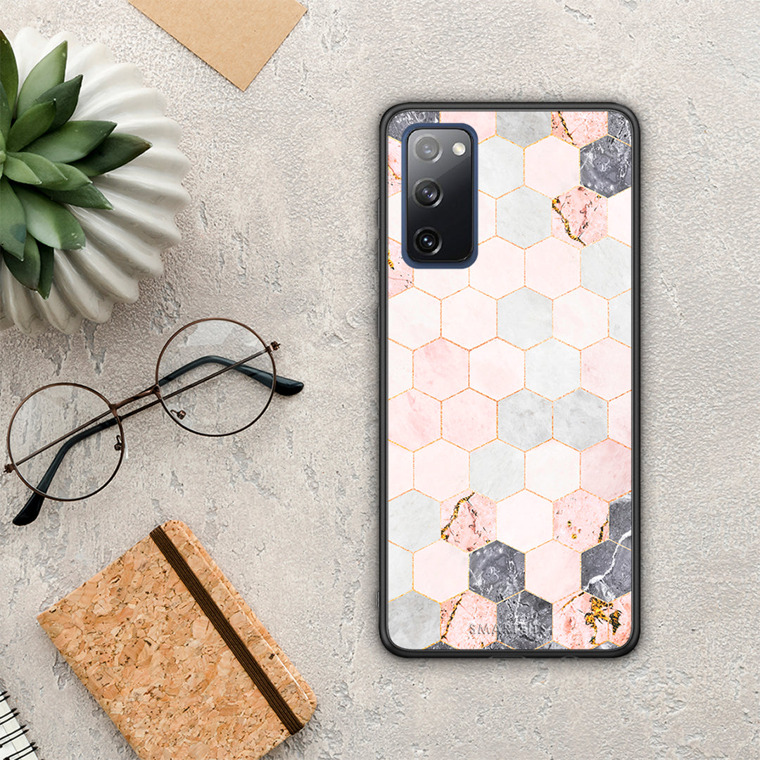 Marble Hexagon Pink - Samsung Galaxy S20 FE θήκη