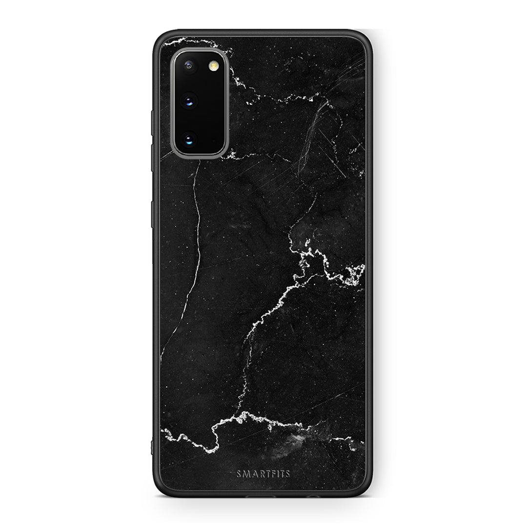 Samsung S20 Marble Black θήκη από τη Smartfits με σχέδιο στο πίσω μέρος και μαύρο περίβλημα | Smartphone case with colorful back and black bezels by Smartfits
