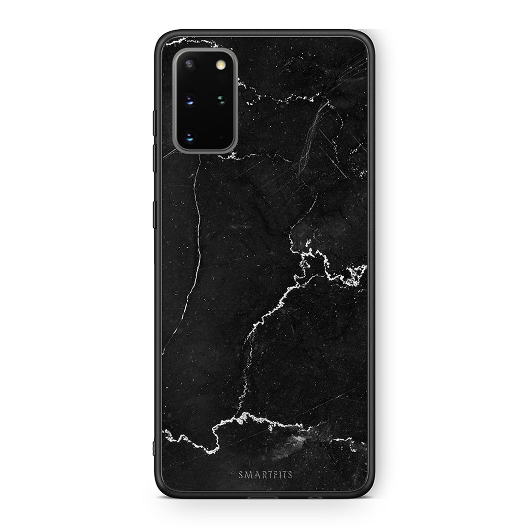 Samsung S20 Plus Marble Black θήκη από τη Smartfits με σχέδιο στο πίσω μέρος και μαύρο περίβλημα | Smartphone case with colorful back and black bezels by Smartfits