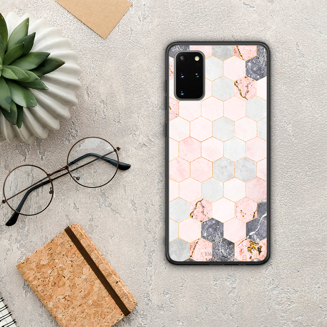 Marble Hexagon Pink - Samsung Galaxy S20+ θήκη