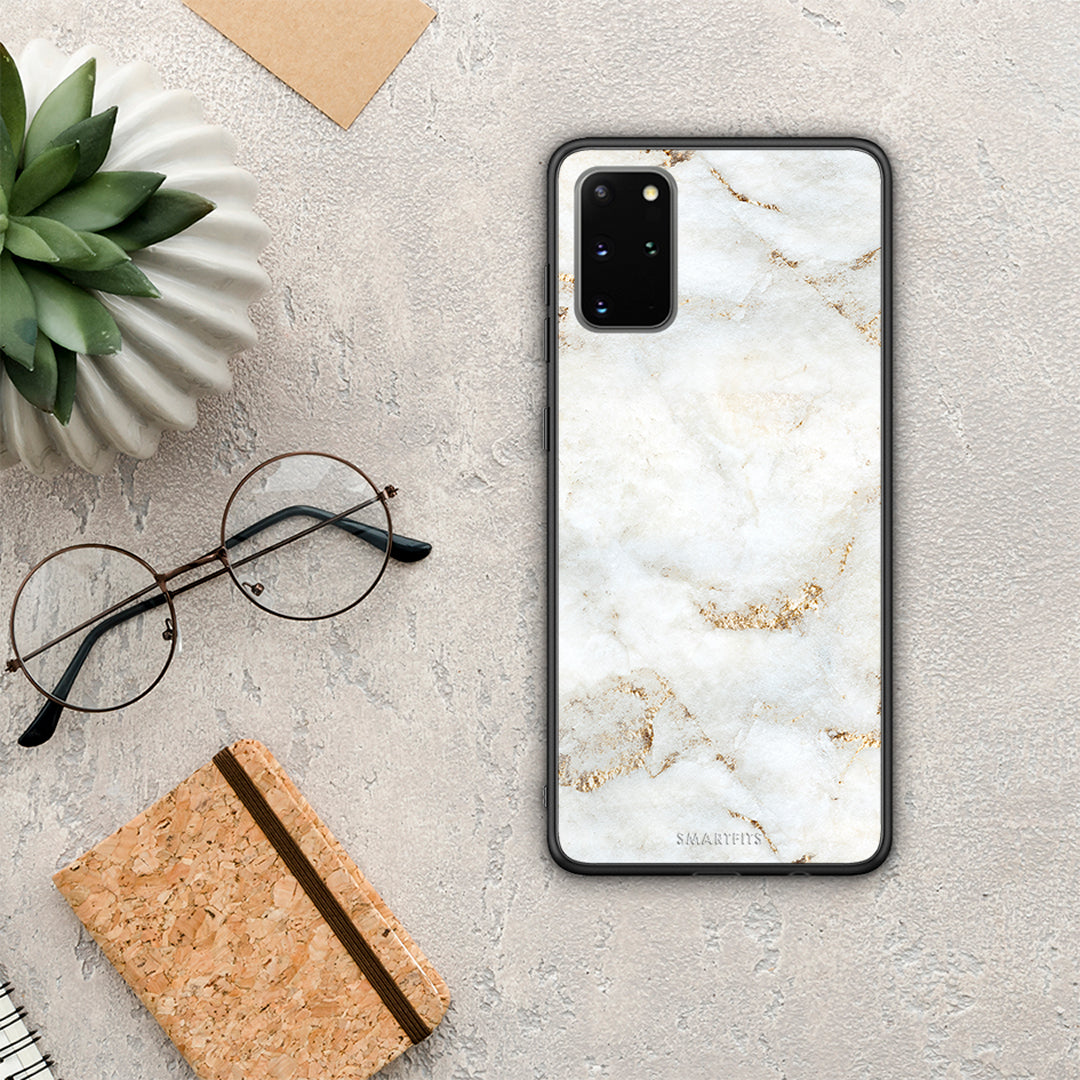 White Gold Marble - Samsung Galaxy S20+ θήκη