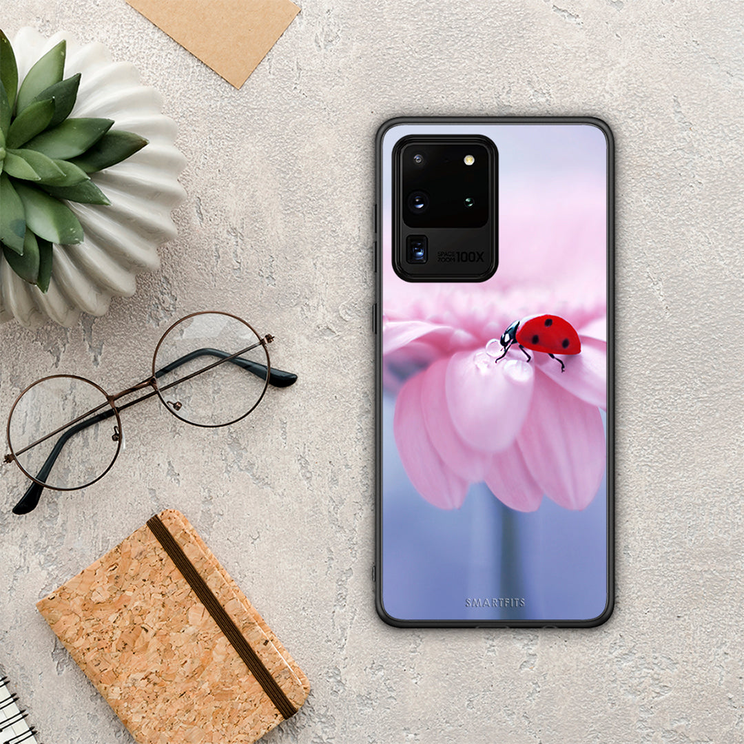 Ladybug Flower - Samsung Galaxy S20 Ultra θήκη