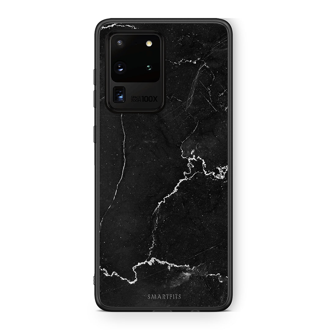 Samsung S20 Ultra Marble Black θήκη από τη Smartfits με σχέδιο στο πίσω μέρος και μαύρο περίβλημα | Smartphone case with colorful back and black bezels by Smartfits