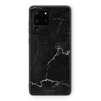 Thumbnail for Samsung S20 Ultra Marble Black θήκη από τη Smartfits με σχέδιο στο πίσω μέρος και μαύρο περίβλημα | Smartphone case with colorful back and black bezels by Smartfits