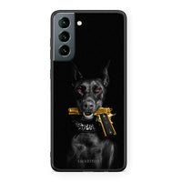 Thumbnail for Samsung S21 Golden Gun Θήκη Αγίου Βαλεντίνου από τη Smartfits με σχέδιο στο πίσω μέρος και μαύρο περίβλημα | Smartphone case with colorful back and black bezels by Smartfits
