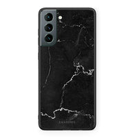 Thumbnail for Samsung S21 Marble Black θήκη από τη Smartfits με σχέδιο στο πίσω μέρος και μαύρο περίβλημα | Smartphone case with colorful back and black bezels by Smartfits