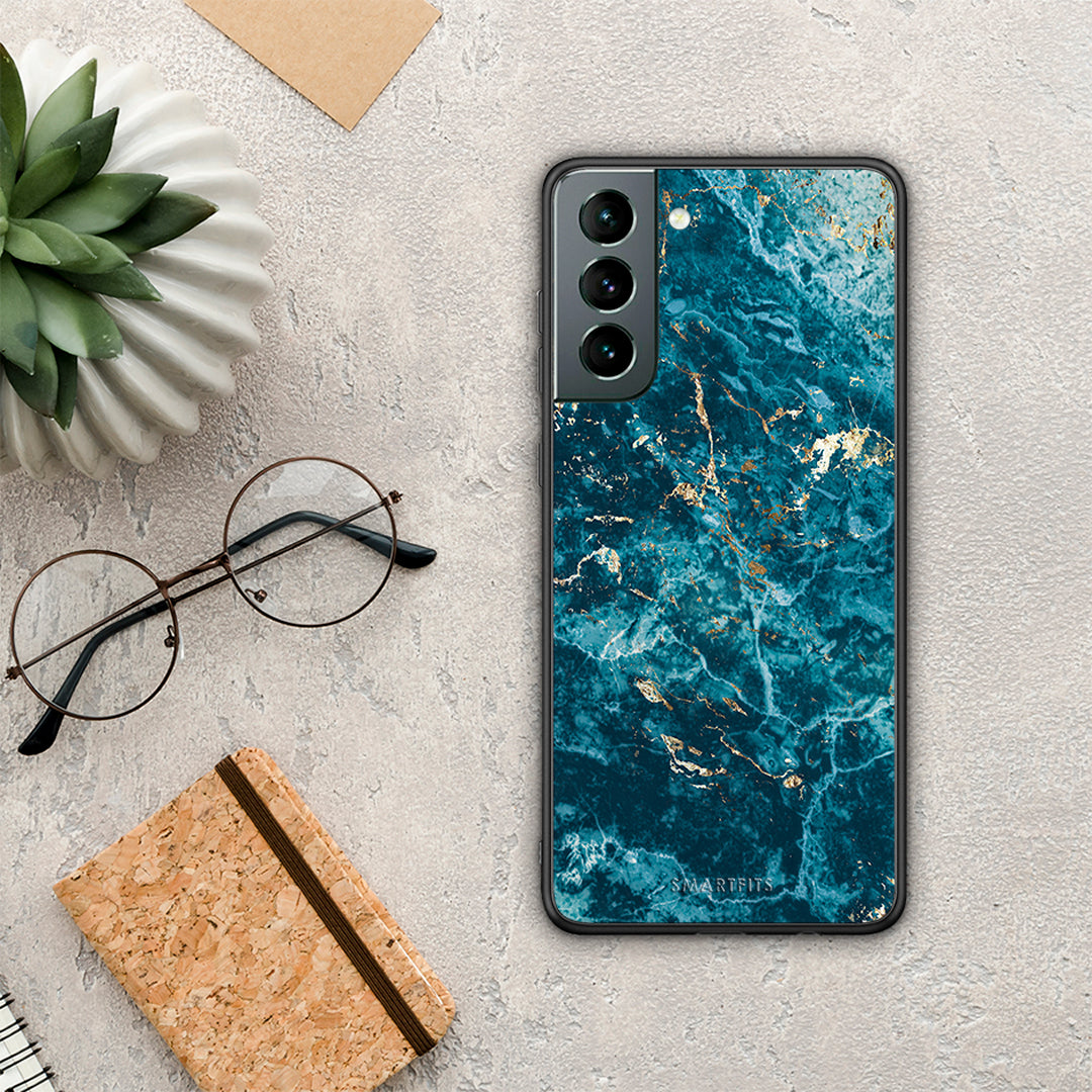 Marble Blue - Samsung Galaxy S21 θήκη