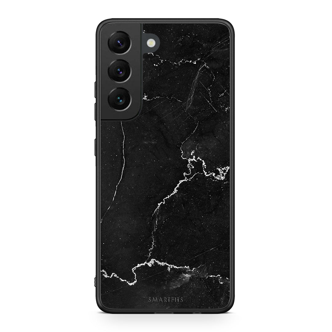 Samsung S22 Marble Black θήκη από τη Smartfits με σχέδιο στο πίσω μέρος και μαύρο περίβλημα | Smartphone case with colorful back and black bezels by Smartfits