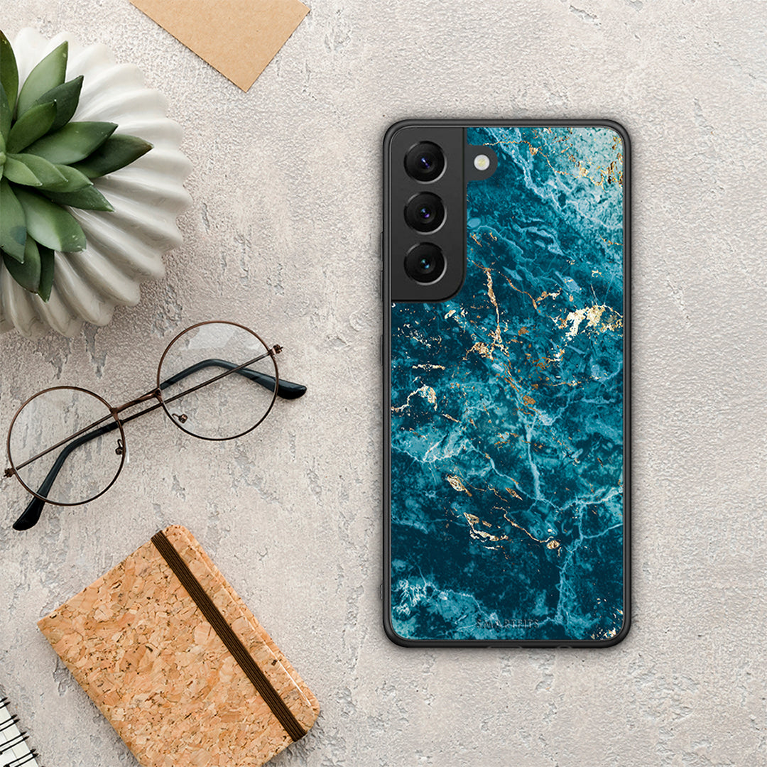 Marble Blue - Samsung Galaxy S22 θήκη