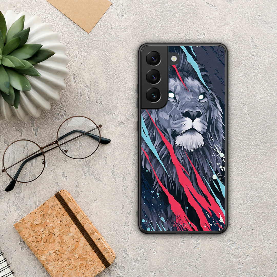 PopArt Lion Designer - Samsung Galaxy S22 θήκη