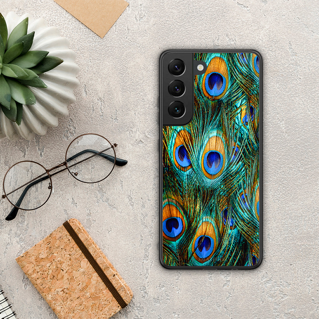 Real Peacock Feathers - Samsung Galaxy S22 θήκη