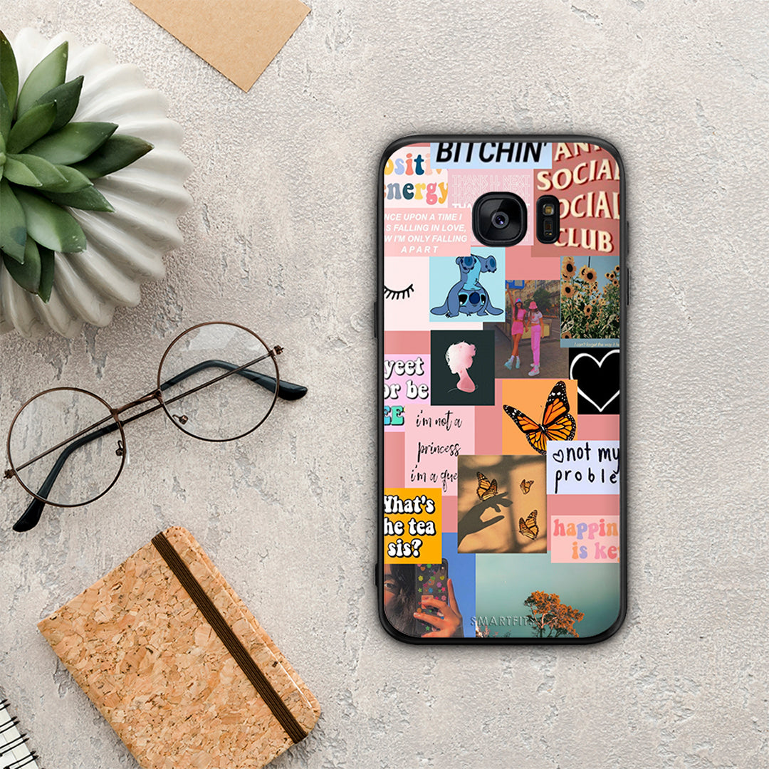 Collage Bitchin - Samsung Galaxy S7 θήκη