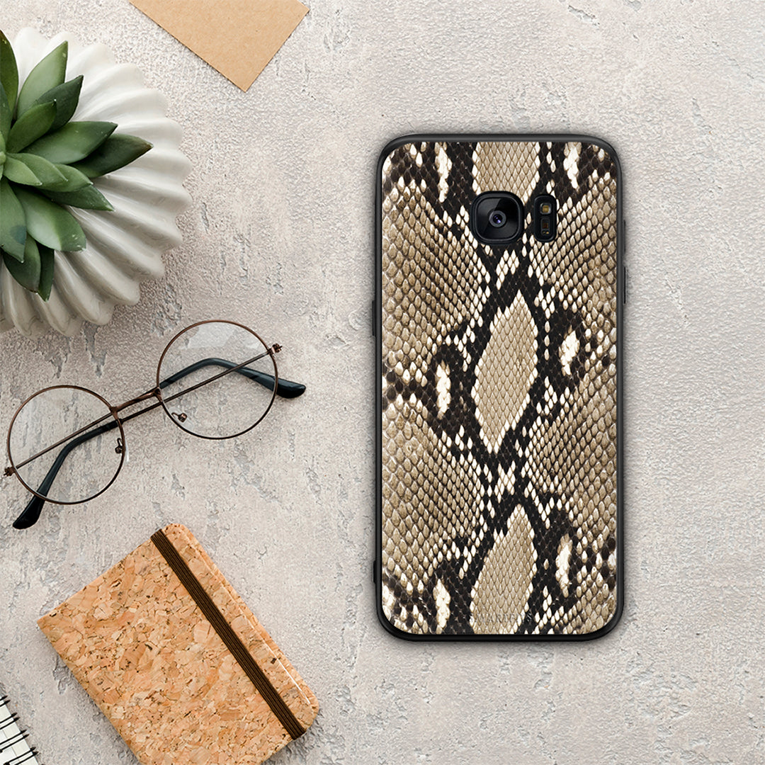 Animal Fashion Snake - Samsung Galaxy S7 Edge θήκη
