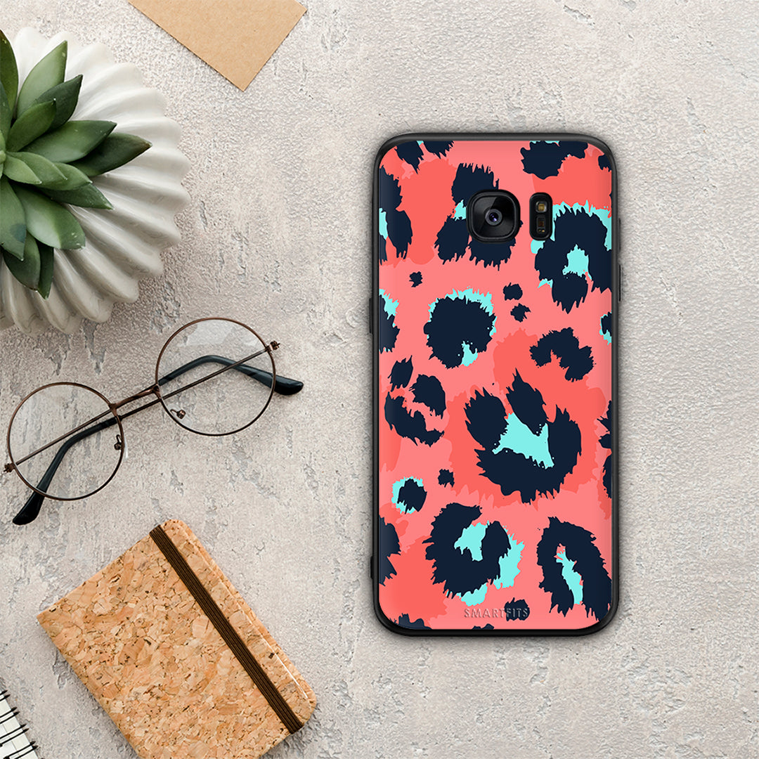 Animal Pink Leopard - Samsung Galaxy S7 Edge θήκη