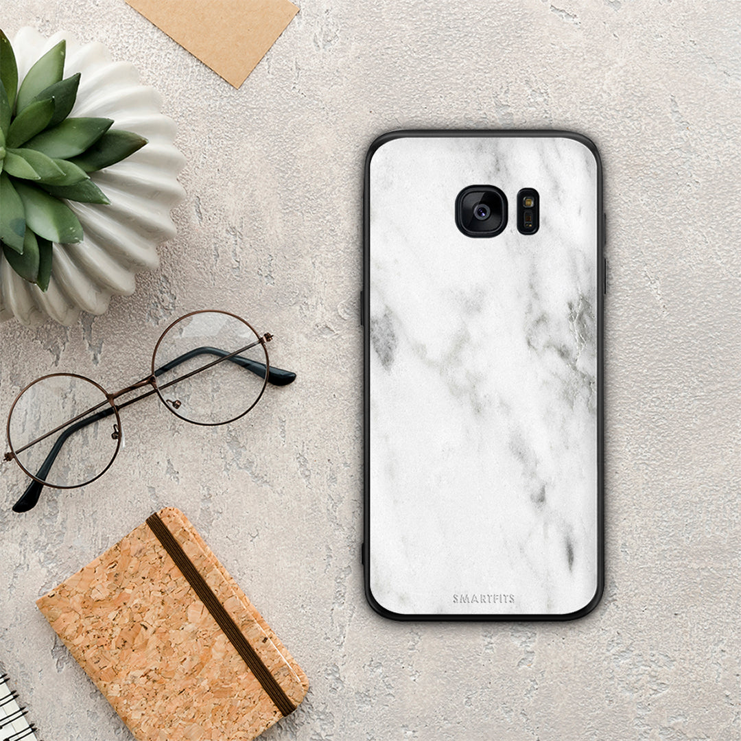 Marble White - Samsung Galaxy S7 Edge θήκη