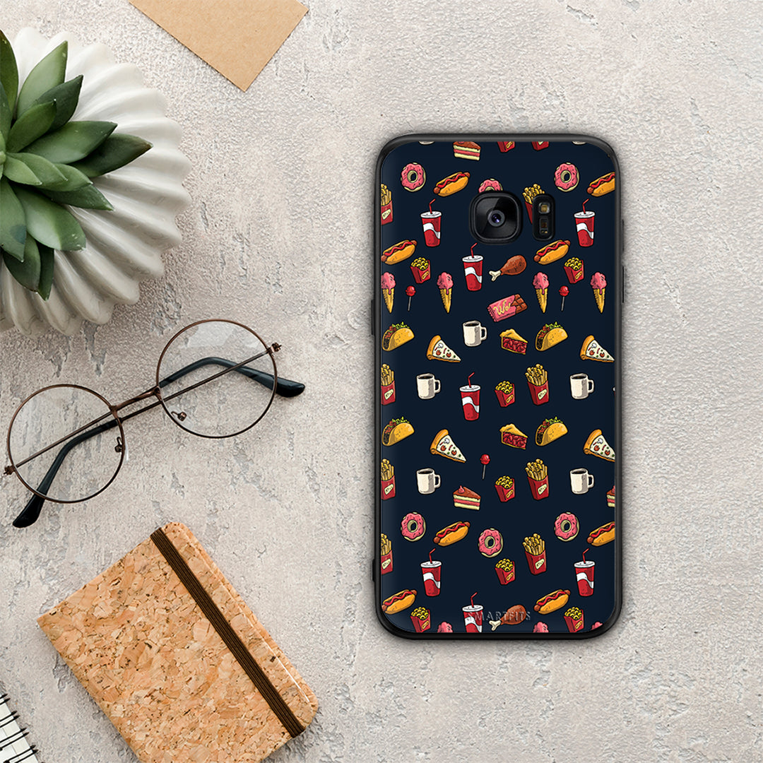 Random Hungry - Samsung Galaxy S7 Edge θήκη