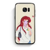 Thumbnail for samsung s7 Walking Mermaid Θήκη από τη Smartfits με σχέδιο στο πίσω μέρος και μαύρο περίβλημα | Smartphone case with colorful back and black bezels by Smartfits