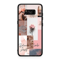 Thumbnail for Samsung S8 Aesthetic Collage θήκη από τη Smartfits με σχέδιο στο πίσω μέρος και μαύρο περίβλημα | Smartphone case with colorful back and black bezels by Smartfits