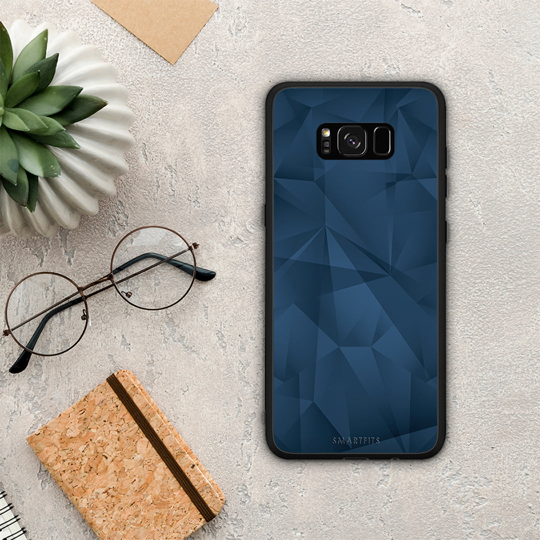 Geometric Blue Abstract - Samsung Galaxy S8 θήκη