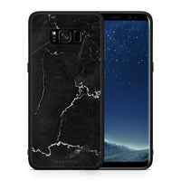 Thumbnail for Θήκη Samsung S8 Marble Black από τη Smartfits με σχέδιο στο πίσω μέρος και μαύρο περίβλημα | Samsung S8 Marble Black case with colorful back and black bezels