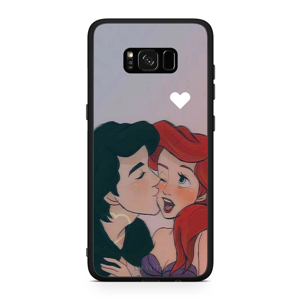 Samsung S8 Mermaid Love Θήκη Αγίου Βαλεντίνου από τη Smartfits με σχέδιο στο πίσω μέρος και μαύρο περίβλημα | Smartphone case with colorful back and black bezels by Smartfits