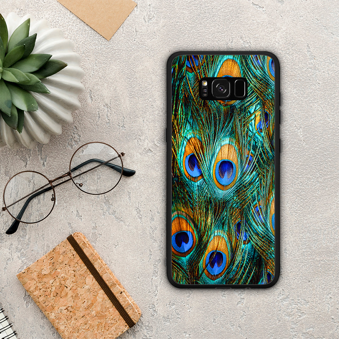 Real Peacock Feathers - Samsung Galaxy S8+ θήκη