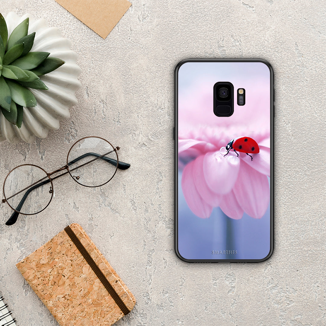 Ladybug Flower - Samsung Galaxy S9 θήκη