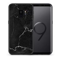 Thumbnail for Θήκη Samsung S9 Marble Black από τη Smartfits με σχέδιο στο πίσω μέρος και μαύρο περίβλημα | Samsung S9 Marble Black case with colorful back and black bezels