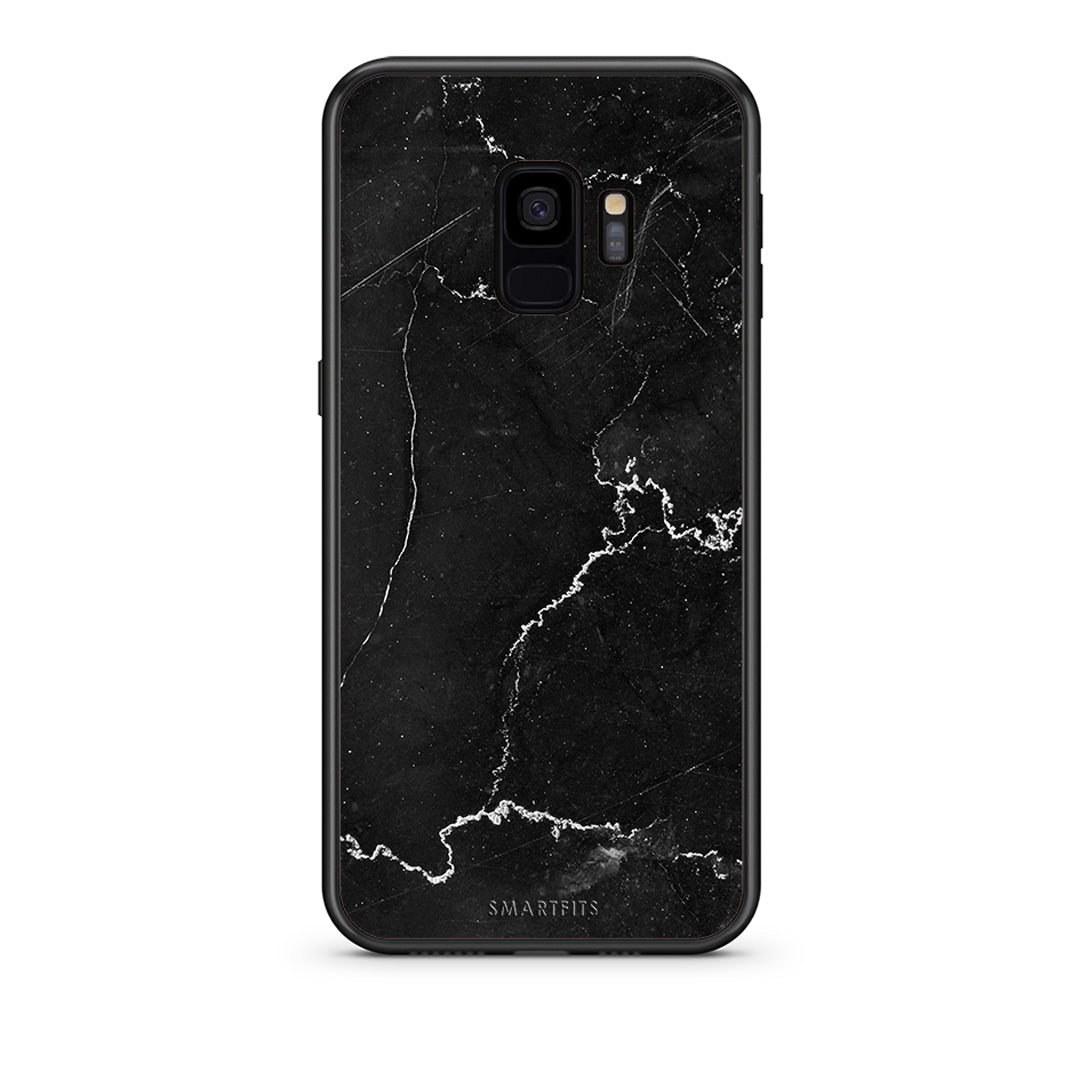 samsung s9 Marble Black θήκη από τη Smartfits με σχέδιο στο πίσω μέρος και μαύρο περίβλημα | Smartphone case with colorful back and black bezels by Smartfits