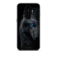Thumbnail for samsung s9 plus Dark Wolf θήκη από τη Smartfits με σχέδιο στο πίσω μέρος και μαύρο περίβλημα | Smartphone case with colorful back and black bezels by Smartfits