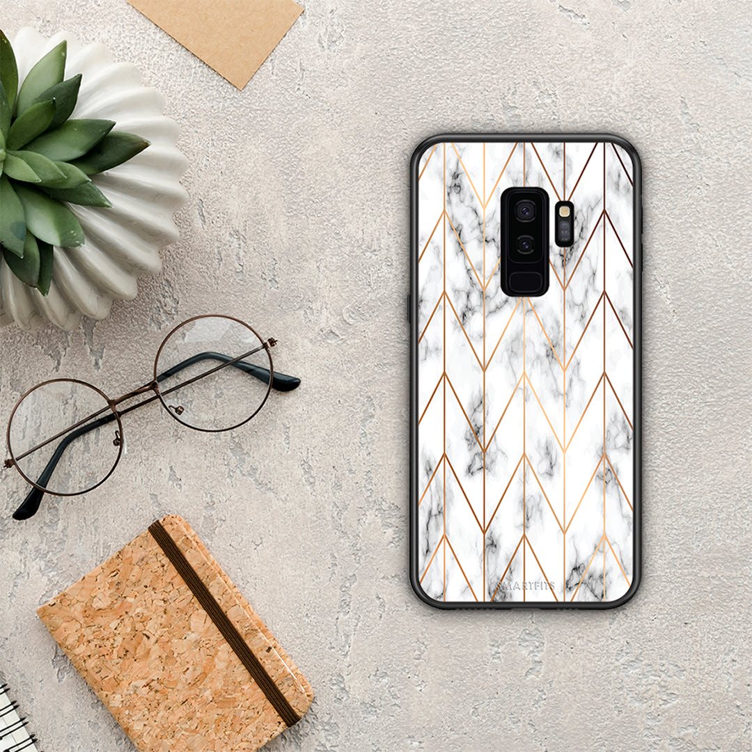 Marble Gold Geometric - Samsung Galaxy S9+ θήκη