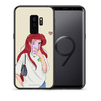 Thumbnail for Θήκη Samsung S9 Plus Walking Mermaid από τη Smartfits με σχέδιο στο πίσω μέρος και μαύρο περίβλημα | Samsung S9 Plus Walking Mermaid case with colorful back and black bezels