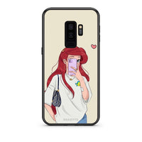 Thumbnail for samsung s9 plus Walking Mermaid Θήκη από τη Smartfits με σχέδιο στο πίσω μέρος και μαύρο περίβλημα | Smartphone case with colorful back and black bezels by Smartfits