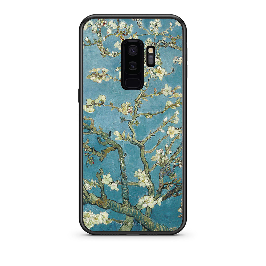 samsung s9 plus White Blossoms θήκη από τη Smartfits με σχέδιο στο πίσω μέρος και μαύρο περίβλημα | Smartphone case with colorful back and black bezels by Smartfits