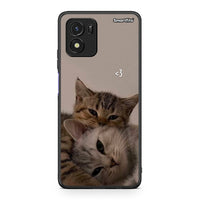 Thumbnail for Vivo Y01 / Y15s Cats In Love θήκη από τη Smartfits με σχέδιο στο πίσω μέρος και μαύρο περίβλημα | Smartphone case with colorful back and black bezels by Smartfits