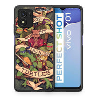 Thumbnail for Θήκη Vivo Y01 / Y15s Ninja Turtles από τη Smartfits με σχέδιο στο πίσω μέρος και μαύρο περίβλημα | Vivo Y01 / Y15s Ninja Turtles case with colorful back and black bezels