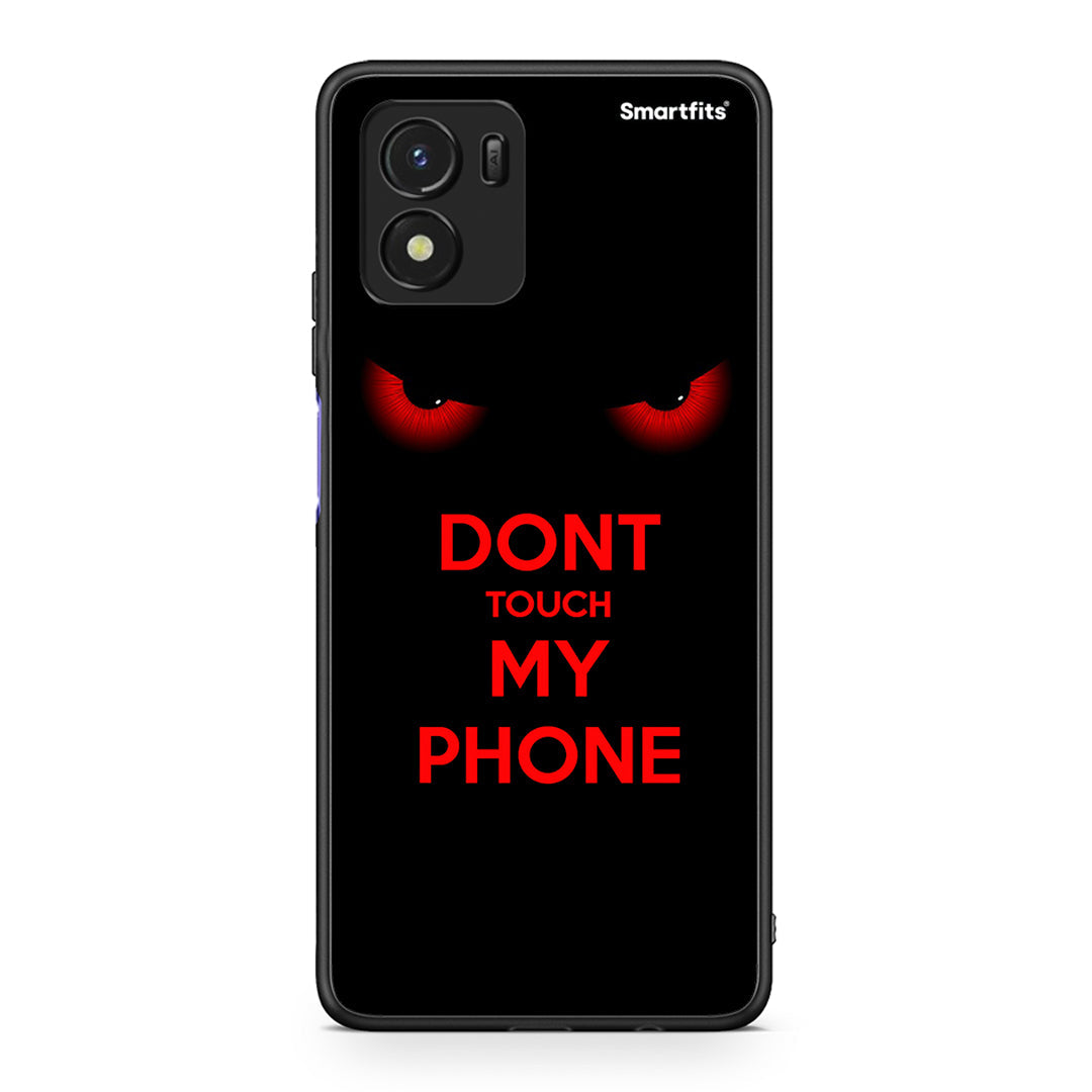 Vivo Y01 / Y15s Touch My Phone θήκη από τη Smartfits με σχέδιο στο πίσω μέρος και μαύρο περίβλημα | Smartphone case with colorful back and black bezels by Smartfits